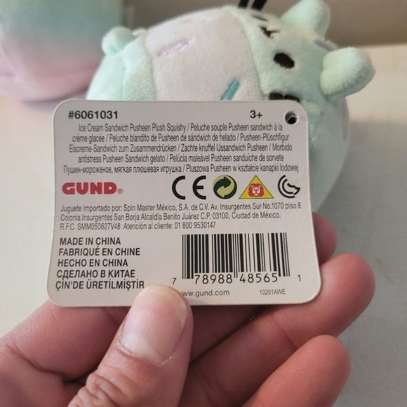 Pusheen Cat Ice Cream Sandwich Plush 4" - Picture 6 of 7